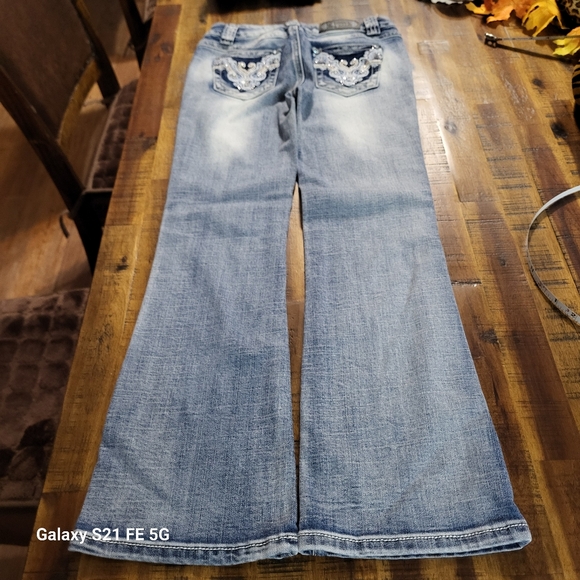 NWOT Shyanne Western Jeans Girl's Size 10 26 X 28 - Rise 8 1/2 - Picture 6 of 7